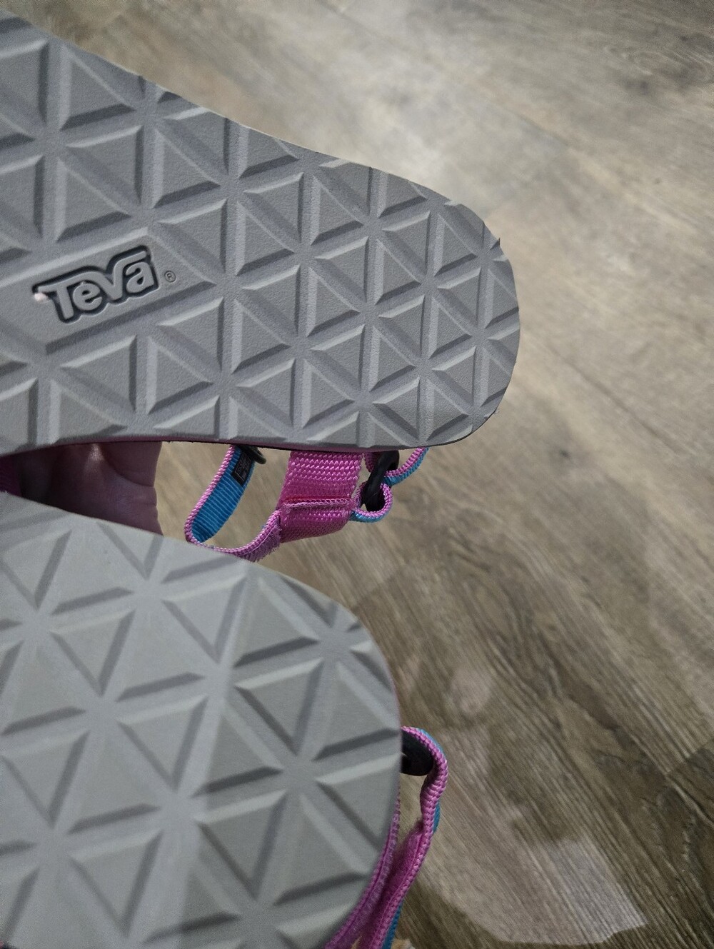 Teva Pink and Blue Strap Sandals - Picture 5 of 5